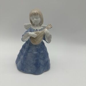 Rare Vintage Musical Porcelain Angel  Made in Japan  7.1/2'' Tall Wind‎ Up